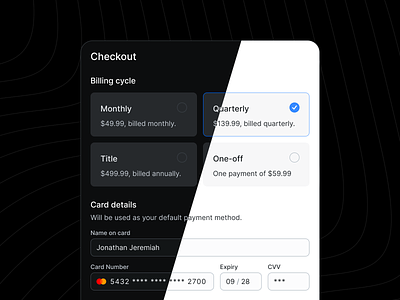 Modes bill billing cart checkout design design system icon interface invoice payment product product design ui