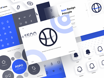 POPO Iconset Product branding design graphic design icon icon pack icons iconset logo style guide ui ui design uiux vector visual design