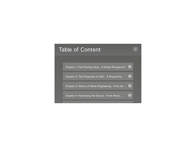 table of content. chapter content digital experience education figma interface design learning library table of content tools