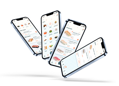 Delivery App app delivery design sushi ui uiux ux