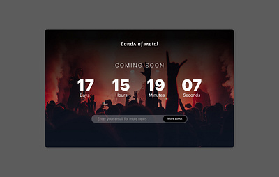 Daily UI _ 014 | Countdown Timer countdown dailyui ui ux wedesign