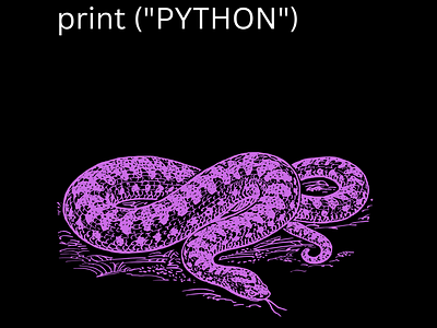 Young Python design developer graphic design illustration programming python python programming typography young gunner