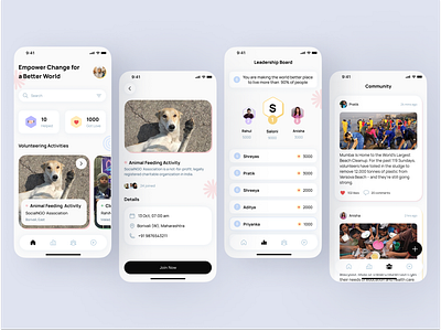 ✨ Social Impact Gamification app - Superdribbbs Day #2 app design social impact ui uiux design ux volunteering