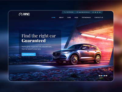 Landing Page Design car tradding home page landing page ui ux website design