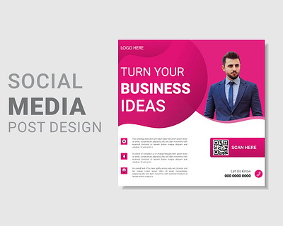 Social Media Banner or Post Design Template 3d a branding corporate graphic design socialemedia socialmediapost