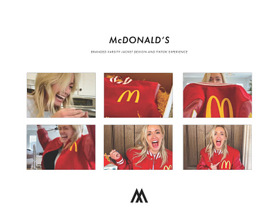 McDonald's Branded Varsity Jacket and TikTok Experience