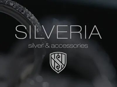 Silveria accessories animation branding design elegance jewelry logo logoped logotype luxury mark russia silver symbol