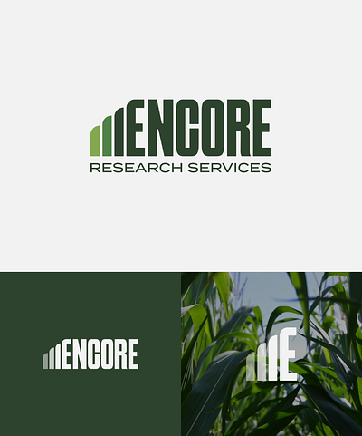 Logo Development for Encore Research Services ag logo agriculture branding corn crops design farm farming graphic design illustration logo logo design logodesign typography wheat