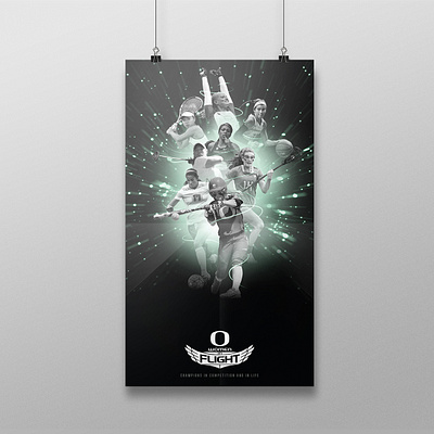 Poster Design athletics ducks oregon photoshop poster