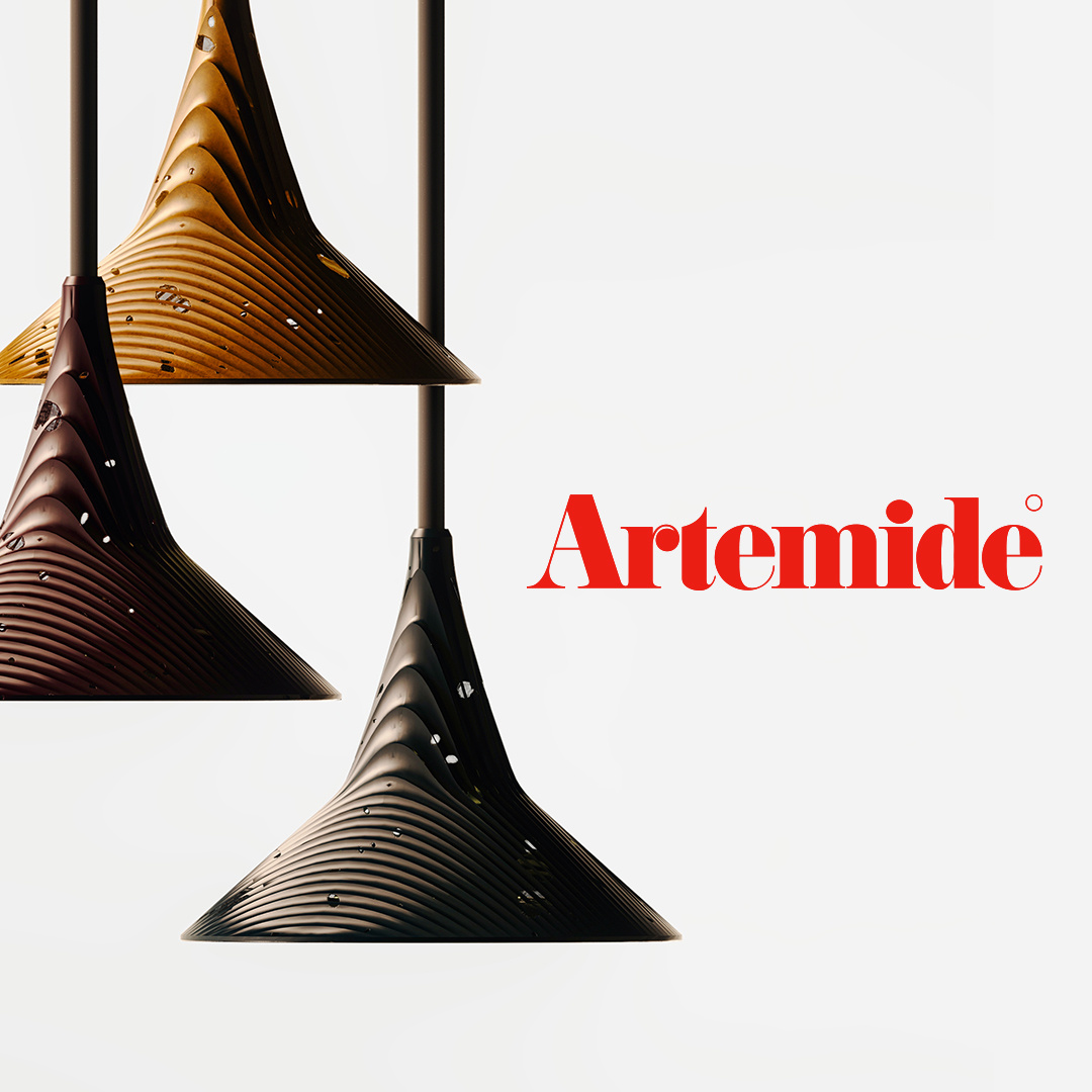 Artemide - Aggregato Suspension Ø380 3d branding c4d design furniture graphic design illustration maxon render
