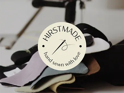 Brand Design: Hirstmade brand design branding brandmark design graphic design logo primary logo sewing small business social media thread