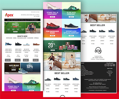 Email Template Design For Shoes Brand email design email marketing email template klaviyo mailchimp newsletter