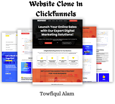 Website Clone in Clickfunnels clickfunnels clickfunnels landing page clockfunnels sales funnel design sales funnel ui web design website clone website design