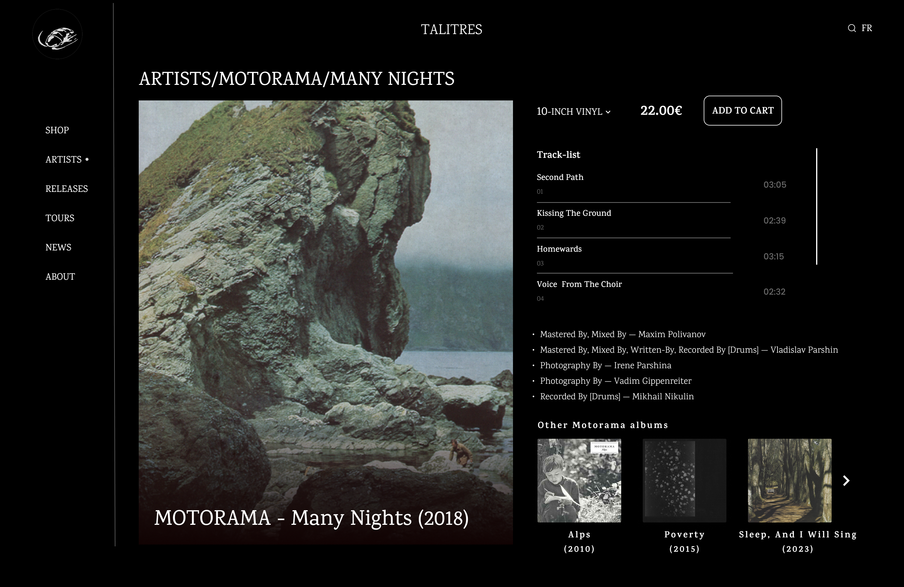 Music Label Shop Concept music label product page ui ui concept ui design vinyl web
