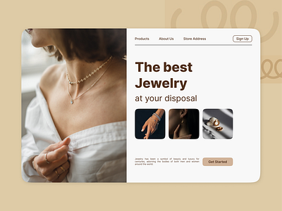 Landing Page/Jewelry ui