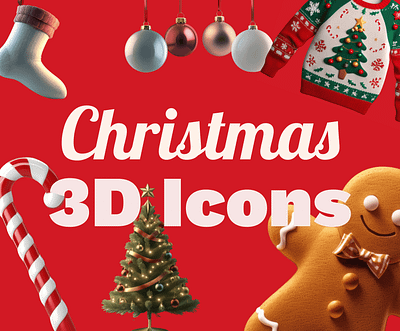 Free 3D Christmas Icons! 3d christmas design download free holidays icons illustration new year pack santa vector xmas
