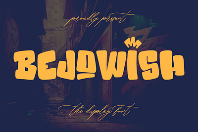 Bejowish Display Font branding font fonts graphic design logo