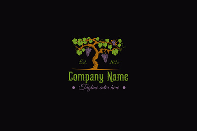 https://www.logoground.com/logo.php?id=821113 farm grape logo nature organic vine vineyard