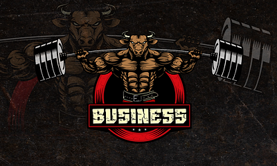 GYM BULL bodybuilding bull fitness gym gym bull logo logo design