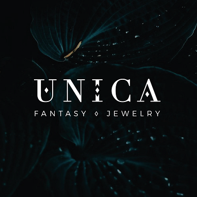 U N I C A J E W E L R Y branding design graphic design logo typo typography