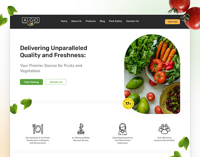 Fruits & Vegetables | Landing Page design figma landing page ui ux