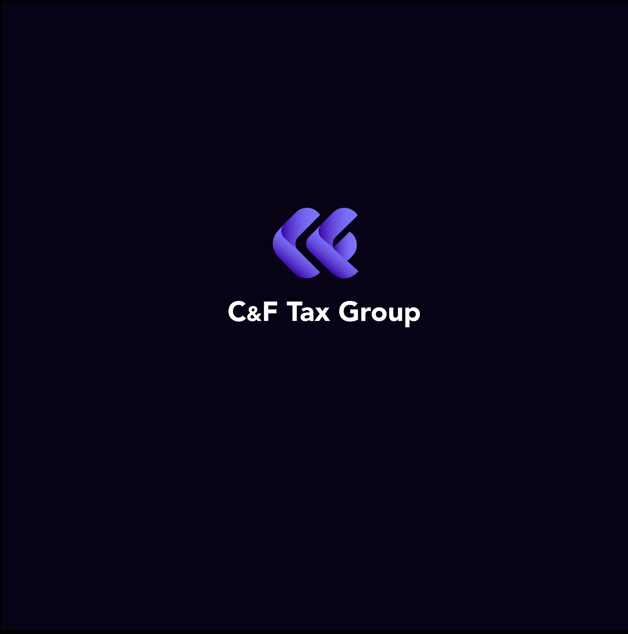C & F T A X G R O U P branding graphic design logo