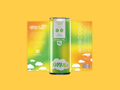 cümulo: cannabis-infused sparkling water brand design branding cannabis craft beverage graphic design label design logo packaging design thc drink