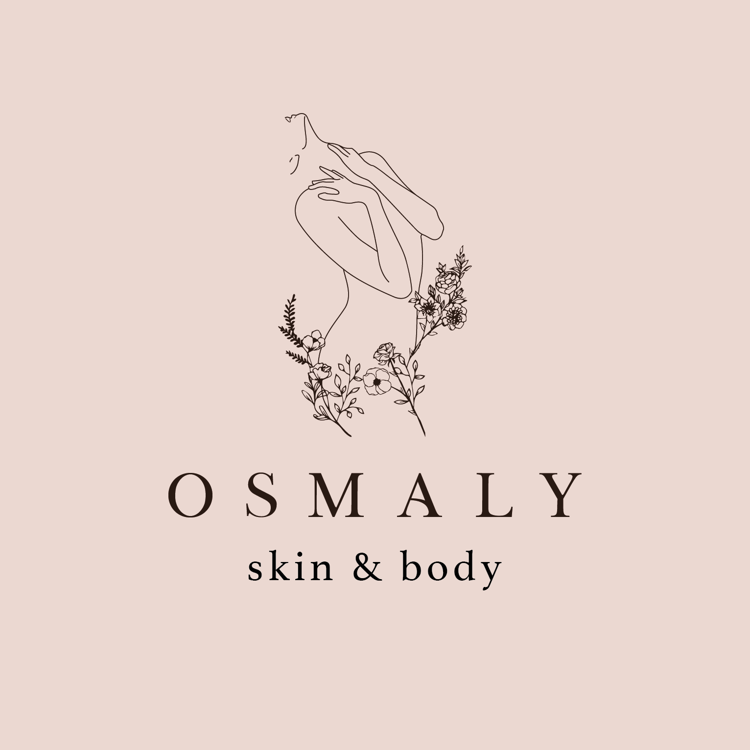 O S M A L Y S P A branding graphic design logo