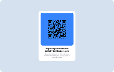 QR code card card qr code ui