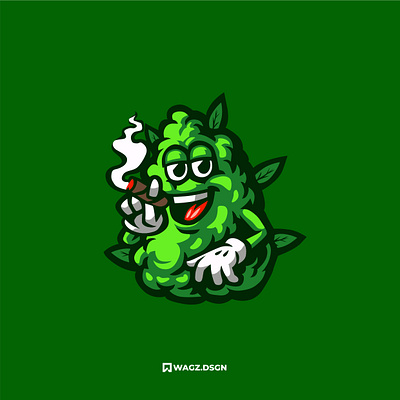 SMOKIN design graphic design illustration logo marijuana marijuana mascot mascot mascot logo vector weed weed logo weed mascot