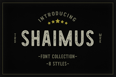 Shaimus block font logo font logotype font stamp font vintage banner vintage design vintage font vintage logo vintage poster