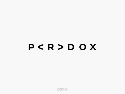 Paradox Logo branding futuristic graphic design logo logo design minimal minimalistic modern paradox simple technology wordmark