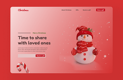 Glassmorphism Snowman 3d animation branding graphic design ui ux