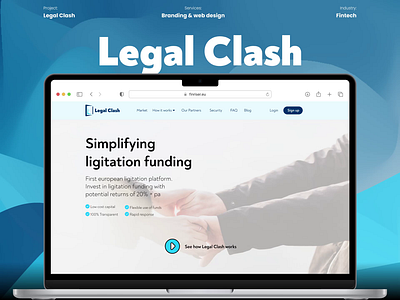 Legal Clash - first European litigation funding platform banking banking dashboard finance finance dashboard fintech investment platform litigation litigation investment monzo p2p peer 2 peer revolut starling wise