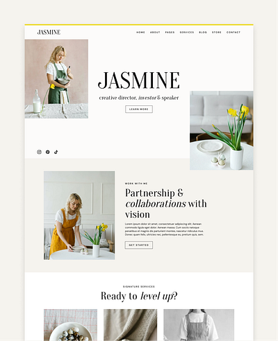 Jasmine Wordpress Theme · Elementor Pro Theme elementor website template wordpress