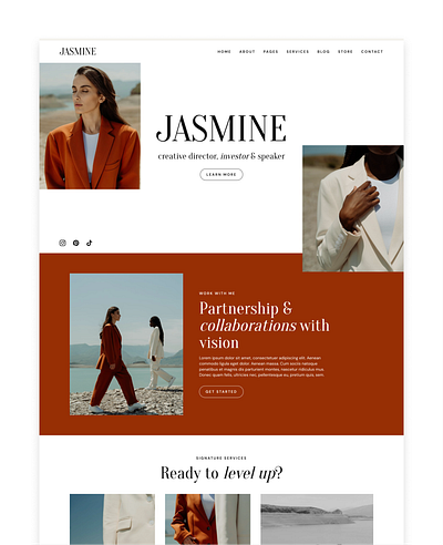 Jasmine Wordpress Theme · Elementor Pro Theme elementor website template wordpress