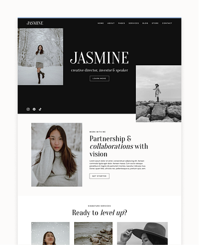 Jasmine Wordpress Theme · Elementor Pro Theme elementor website template wordpress