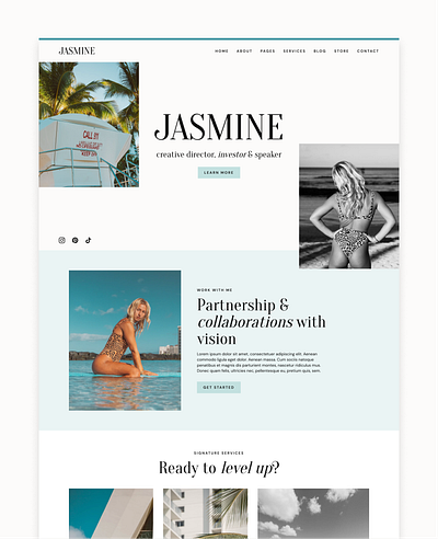 Jasmine Wordpress Theme · Elementor Pro Theme elementor website template wordpress