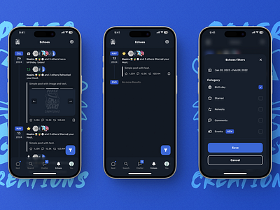 ⭐️ Star Owl 🦉 - Notifications app clean ui design mobile notifications social app ui