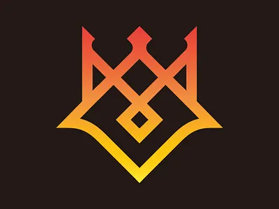 King Fox Logo branding company brand logo company branding design graphic design logo modern vector