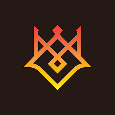 King Fox Logo branding company brand logo company branding design graphic design logo modern vector