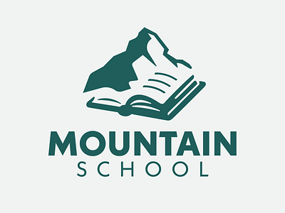 Mountain School Branding branding logo