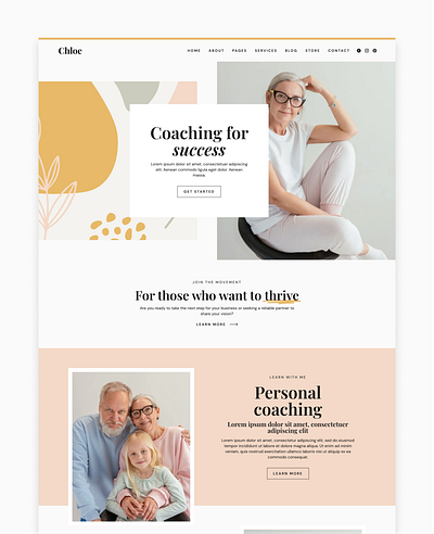 Chloe Wordpress Theme · Elementor Pro Theme elementor website template wordpress