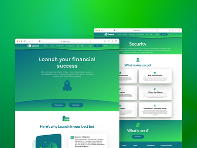Loanch - alternative investment marketplace about us banking banking dashboard finance finance website hero page hero section home page how it works investment platform landing page money p2p peer to peer vc vc fund page venture capital website web design inspiration