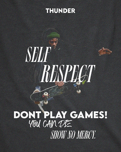 Self Respect adobe photoshop clothing designer graphic design photoshop post