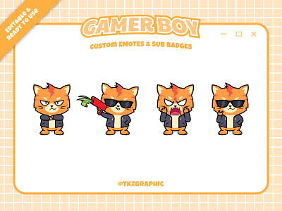 Cool Cats - Custom Twitch emotes and sub badges discord