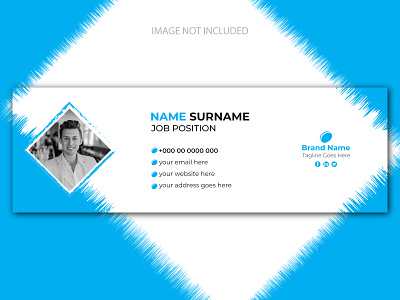 Unique Email Signature Card Template creative design creative email signature design email signature email signature design graphic design illustration pirignex professional design professional email signature simple design simple email signature uncommon design unique design unique email signature