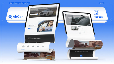 AirCar - Buy and Sell cars branding design design system figma interface logo product design ui web app