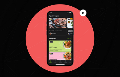 Master Meal | Recipe Mobile App | Main Flow aftereffect appdesign figma interfaceanimation mobileapp productdesign prototyping ui uiux userinterfacedesign ux uxdesign uxuidesigner wireframing