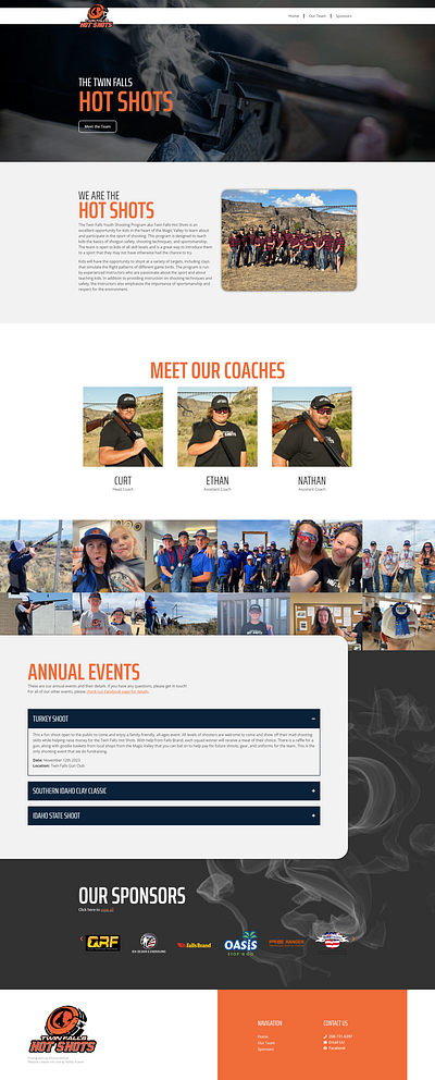 Twin Falls Hot Shots design website website design